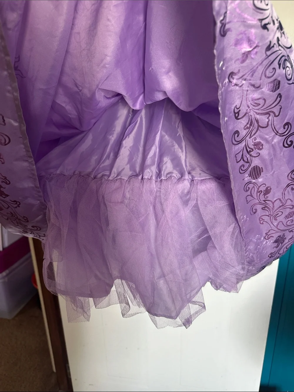 NWOT Disney Tangled Lavender and Pink Princess Dress Costume size Large